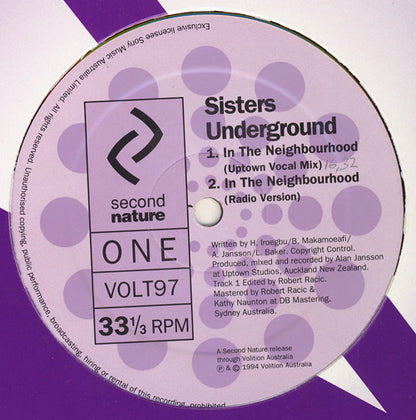 Sisters Underground : In The Neighbourhood (12")