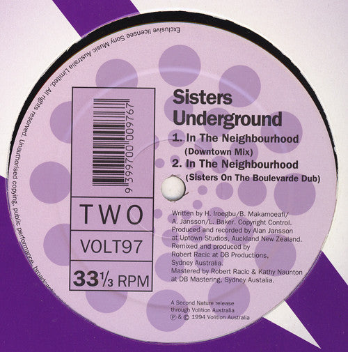 Sisters Underground : In The Neighbourhood (12")