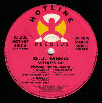 DJ Miko : What's Up (House Pimps Remix) (12")