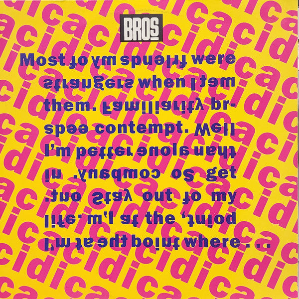 Bros : I Quit (12", Single)