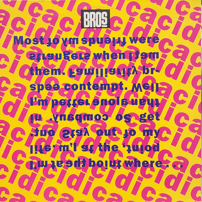 Bros : I Quit (12", Single)