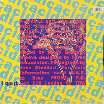 Bros : I Quit (12", Single)