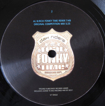 Dax Riders : Real Fonky Time (12", Single)