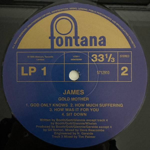 James : Gold Mother (2xLP, Album, RE, 180)