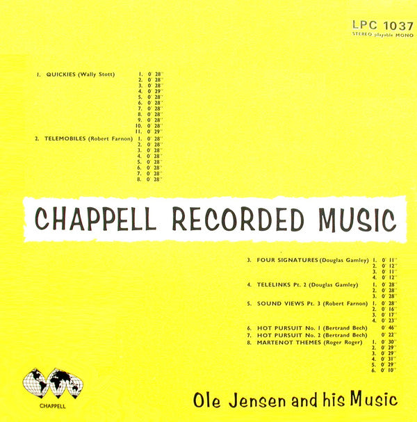 Ole Jensen And His Music : Chappell Recorded Music (LP)