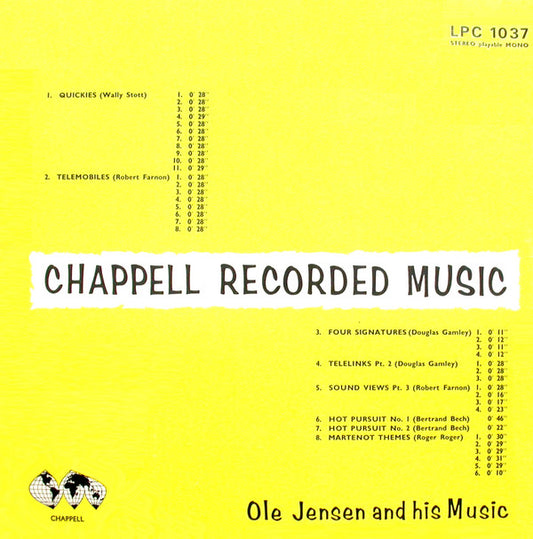 Ole Jensen And His Music : Chappell Recorded Music (LP)