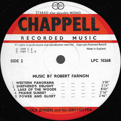 Ole Jensen And His Orchestra : Chappell Recorded Music (LP, Album)