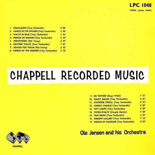 Ole Jensen And His Orchestra : Chappell Recorded Music (LP)