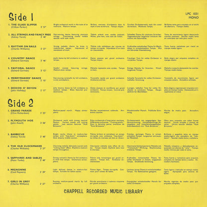 The Queen's Hall Light Orchestra : Chappell Recorded Music (LP)