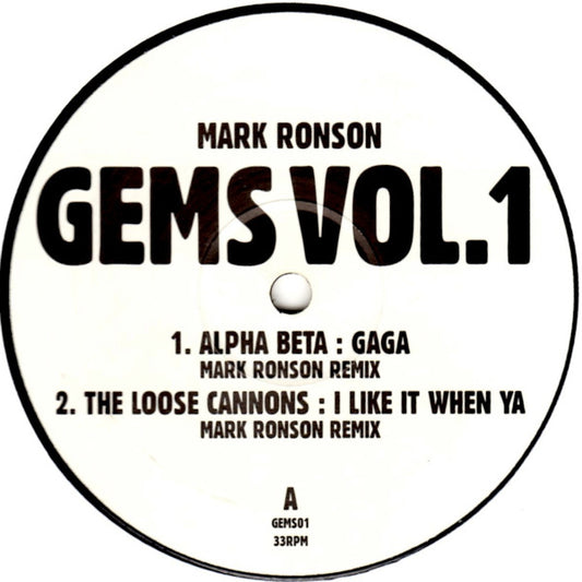 Mark Ronson : Gems Vol. 1 (12", Unofficial)
