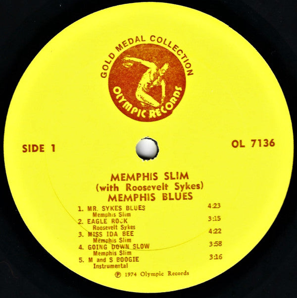 Memphis Slim With Roosevelt Sykes : Memphis Blues (LP, Album)