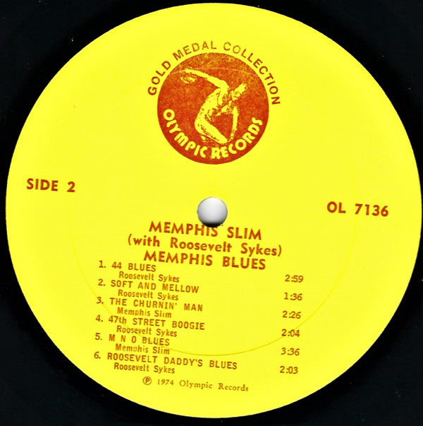 Memphis Slim With Roosevelt Sykes : Memphis Blues (LP, Album)