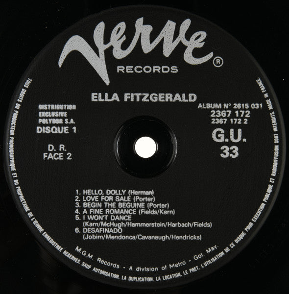 Ella Fitzgerald : Ella Fitzgerald (2xLP, Comp)