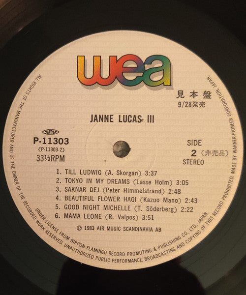 Janne Lucas : III (LP, Album)