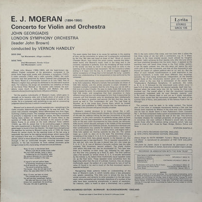 Ernest John Moeran - John Georgiadis, London Symphony Orchestra, Vernon Handley : Violin Concerto (LP)