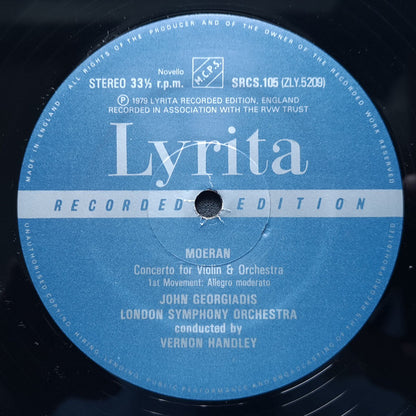 Ernest John Moeran - John Georgiadis, London Symphony Orchestra, Vernon Handley : Violin Concerto (LP)