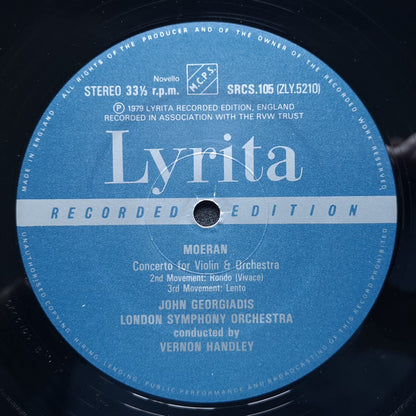 Ernest John Moeran - John Georgiadis, London Symphony Orchestra, Vernon Handley : Violin Concerto (LP)