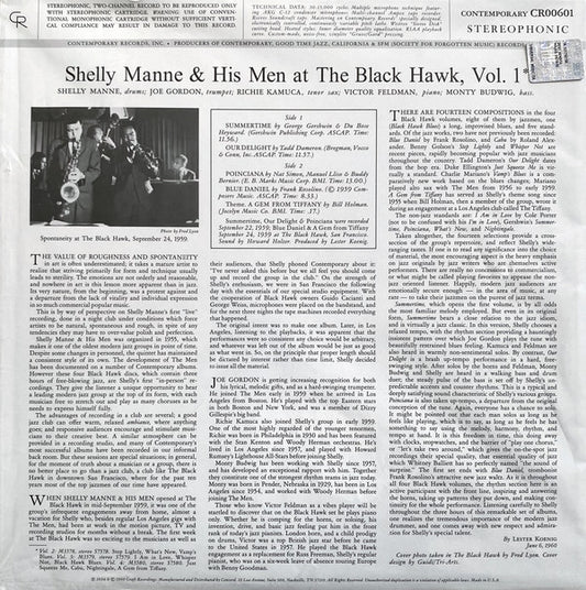 Shelly Manne & His Men : At The Black Hawk Vol. 1 (LP, Album, RE, 180)