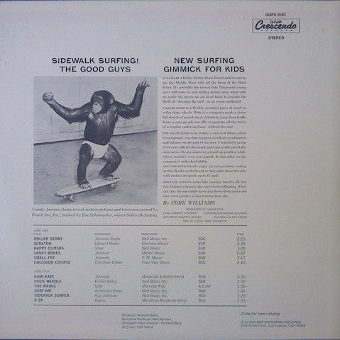 The Challengers : Sidewalk Surfing! (LP, Album, RE)