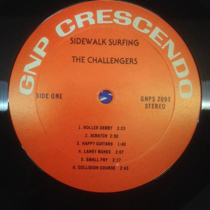 The Challengers : Sidewalk Surfing! (LP, Album, RE)