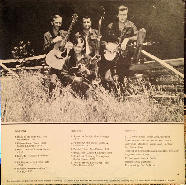 J.D. Crowe And The Kentucky Mountain Boys : Ramblin' Boy (LP, Album)
