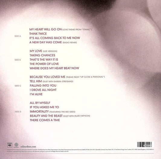Celine Dion* : My Love Essential Collection (2xLP, Comp, RE)