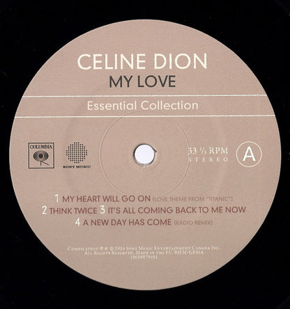 Celine Dion* : My Love Essential Collection (2xLP, Comp, RE)