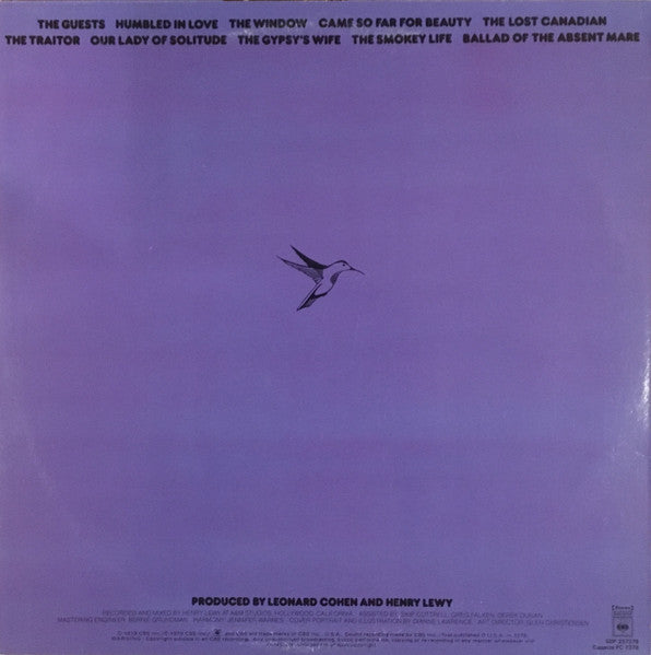 Leonard Cohen : Recent Songs (LP, Album)