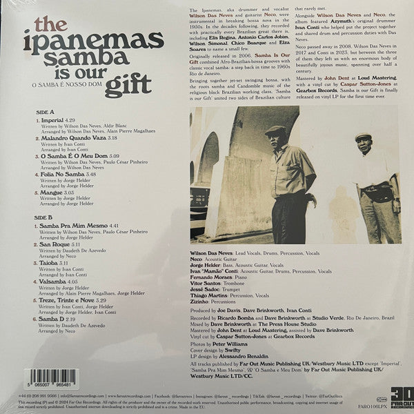 Os Ipanemas : Samba Is Our Gift (O Samba É Nosso Dom) (LP, Album, RSD, Ltd, Gre)
