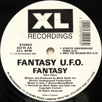 Fantasy UFO : Fantasy (Includes Original & Remix Versions) (12")