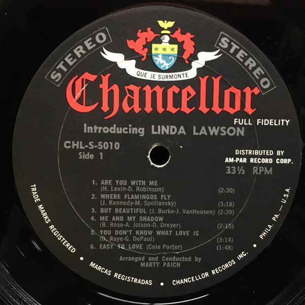 Linda Lawson : Introducing Linda Lawson (LP, Album)