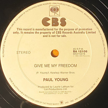 Paul Young : Everything Must Change (12", Single, Promo)
