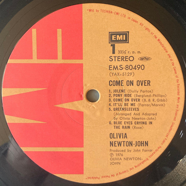 Olivia Newton-John = Olivia Newton-John : Come On Over = 水のなかの妖精 (LP, Album)