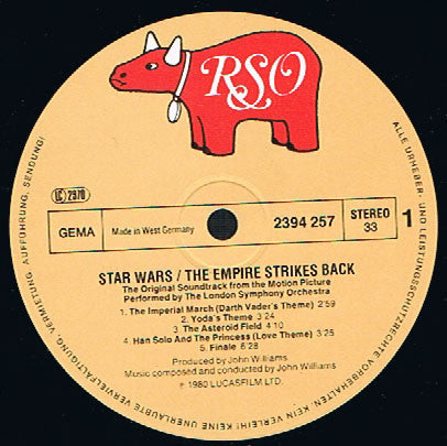 John Williams (4), The London Symphony Orchestra* : Star Wars: The Empire Strikes Back (The Original Soundtrack From The Motion Picture) (LP, Album)