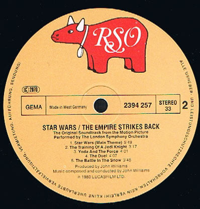 John Williams (4), The London Symphony Orchestra* : Star Wars: The Empire Strikes Back (The Original Soundtrack From The Motion Picture) (LP, Album)