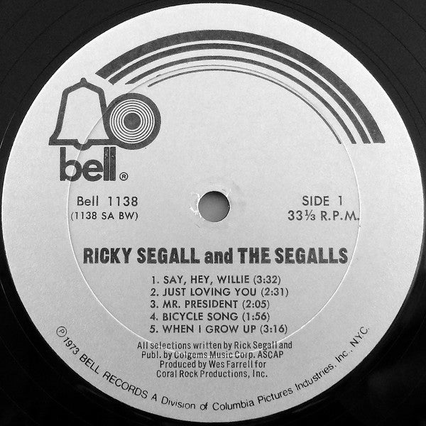 Ricky Segall And The Segalls : Ricky Segall And The Segalls (LP, Album)