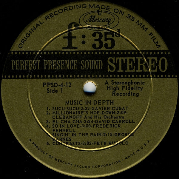 Various : Music In Depth F:35d  (LP, Comp)