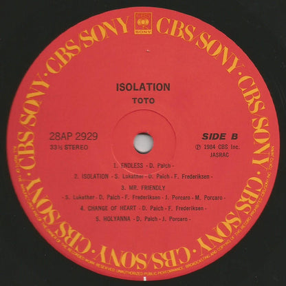 Toto : Isolation (LP, Album)