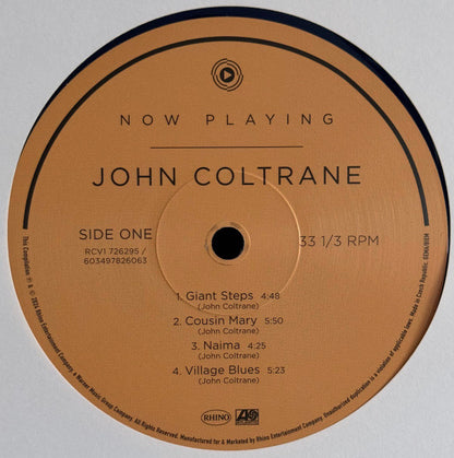 John Coltrane : Now Playing (LP, Comp, Blu)