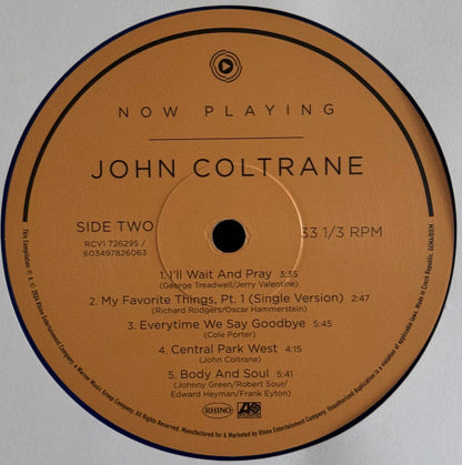 John Coltrane : Now Playing (LP, Comp, Blu)