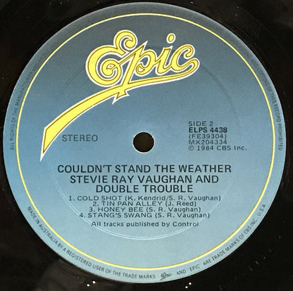 Stevie Ray Vaughan & Double Trouble : Couldn't Stand The Weather (LP, Album)