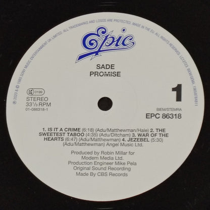 Sade : Promise (LP, Album, RE, Gat)