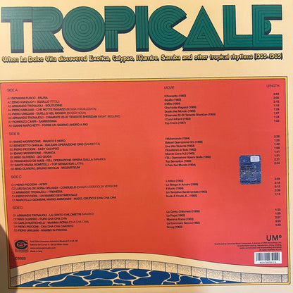 Various : Tropicale – When La Dolce Vita Discovered Exotica, Calypso, Mambo, Samba And Other Tropical Rhythms (1959-1969) (2xLP, Comp)