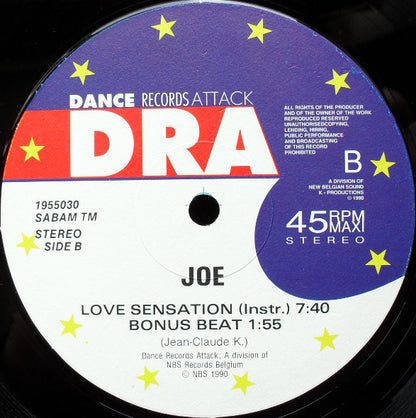 Joe (2) : Love Sensation (12")