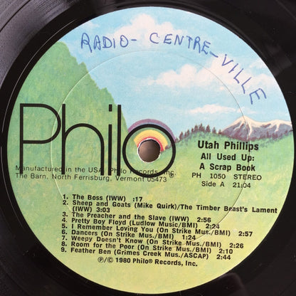 Utah Phillips : All Used Up: A Scrapbook (LP, Album)