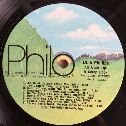 Utah Phillips : All Used Up: A Scrapbook (LP, Album)
