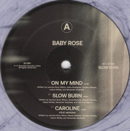Baby Rose (2) : Slow Burn (12", EP, Ltd, Cle)