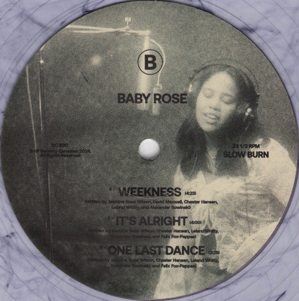 Baby Rose (2) : Slow Burn (12", EP, Ltd, Cle)