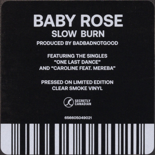 Baby Rose (2) : Slow Burn (12", EP, Ltd, Cle)