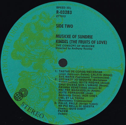 The Consort Of Musicke : Musicke Of Sundrie Kindes (4xLP, Album, Club + Box)